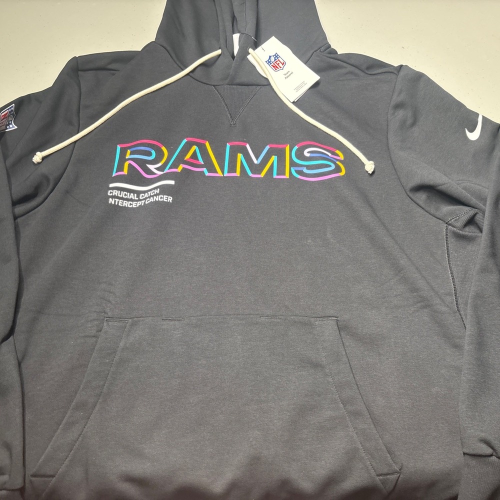 NWT Men's Black 2025 Crucial Catch Sideline Standard XL Vapor Dri-FIT Hoodie